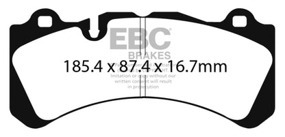 EBC 2014+ Volvo S60 Polestar/V60 Polestar 3.0T Yellowstuff Front Brake Pads DP4071R DP4071R Photo - Primary