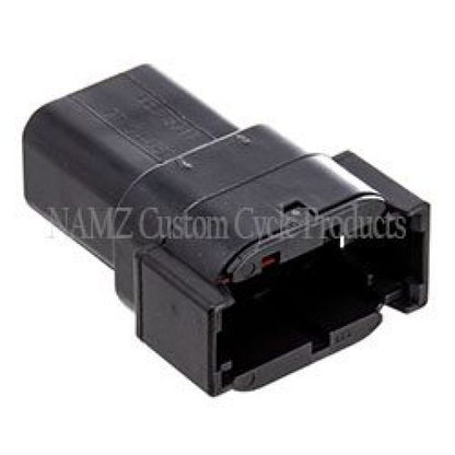 NAMZ Deutsch DTM 8-Position Receptacle w/8 Stamped Terminals & Wedgelock - Black (HD 74108-98BK) MDR-8B MDR-8B Photo - Primary