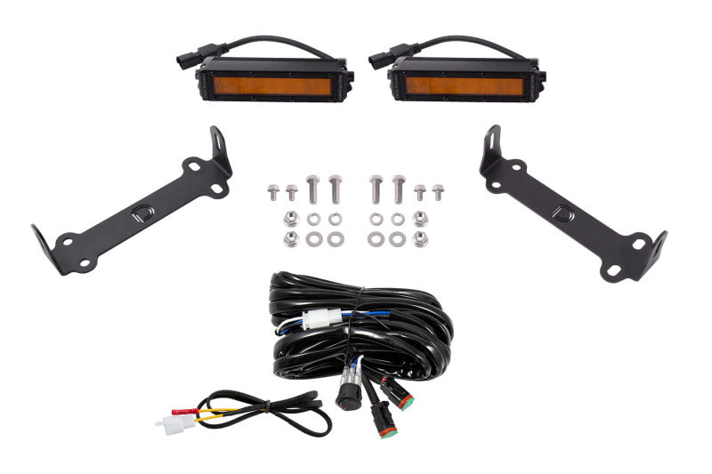 Diode Dynamics 14-21 Toyota 4Runner Stage Series SAE/DOT LED Lightbar Kit - Amber SAE/DOT Wide DD6758 DD6758 Photo - Primary