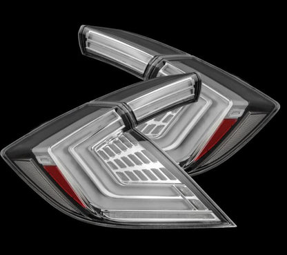 AlphaRex 16-21 Honda Civic Hatchback / Type-R FK8 Nova-Series LED Tail Lights (Pair) - Clear 676030 676030 Photo - Primary