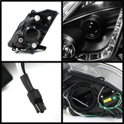 Spyder Nissan 350Z 03-05 Projector Headlights Halogen Model Only - DRL Black PRO-YD-N350Z02-DRL-BK 5064738 5064738 Photo - Unmounted