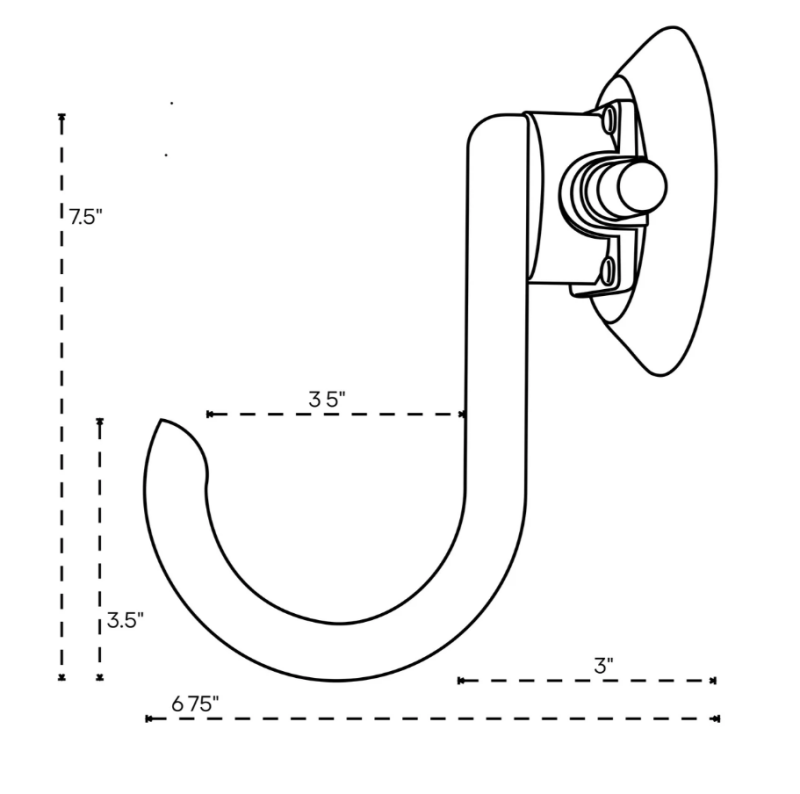 SeaSucker Utility Hook - Black MB5719B-6 MB5719B-6 User 1