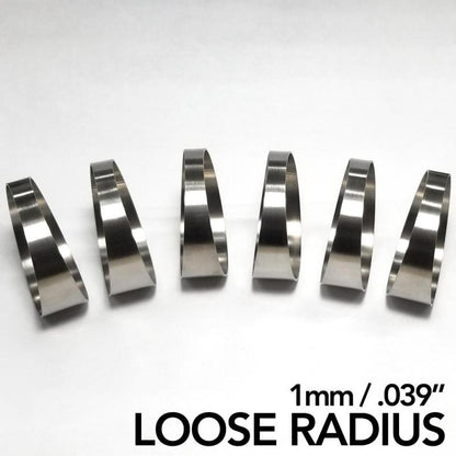 Ticon Industries 1.5in 7.5 Degree 2.25in CLR Loose Radius 1mm Wall Titanium Pie Cuts - 6pk 109-03802-0003 109-03802-0003 Photo - Primary