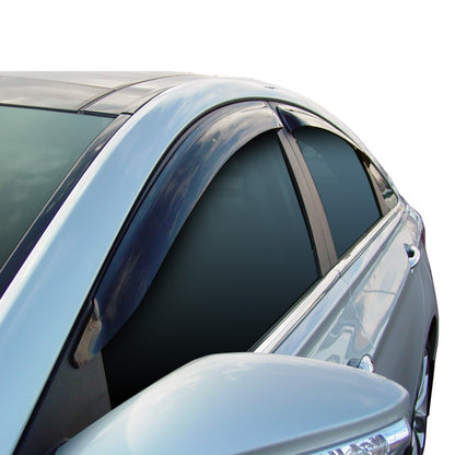 Westin 2011-2014 Hyundai Sonata Wade Slim Wind Deflector 4pc - Smoke 72-43480 72-43480 Photo - Primary