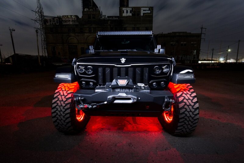 ORACLE Lighting Oracle VECTOR Series Full LED Grille - Jeep Wrangler JL/JT - NA 5837-PRO 5837-PRO Photo - lifestyle view