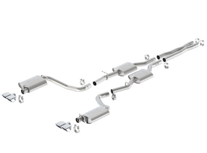 Borla 15-16 Dodge Challenger R/T 5.7L Dual Rectangle Angle Cut Dual Split Rear Exit ATAK Exhaust 140628 140628 Photo - Primary