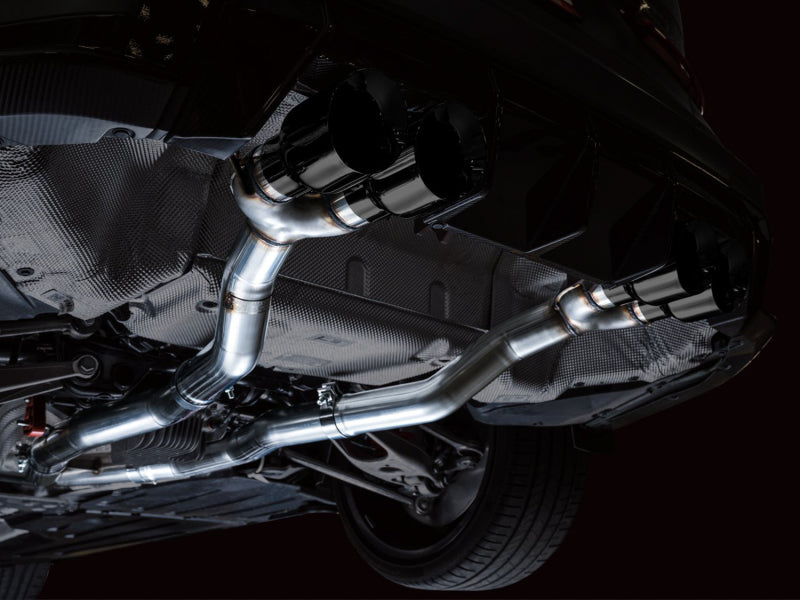 AWE Tuning AWE Track Edition Catback Exhaust for BMW G8X M3/M4 - Diamond Black Tips 3020-42482 3020-42482 Photo - Mounted