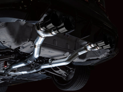 AWE Tuning AWE Track Edition Catback Exhaust for BMW G8X M3/M4 - Diamond Black Tips 3020-42482 3020-42482 Photo - Mounted