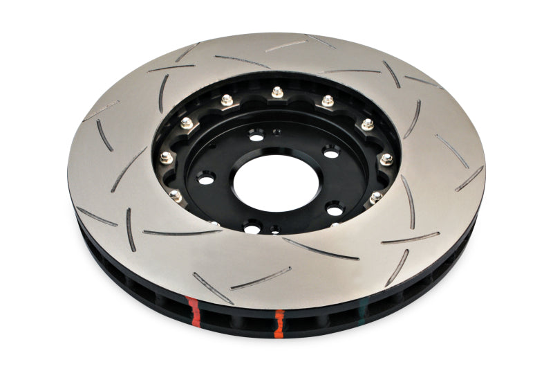 DBA 03-05 Evo 8/9 Front Slotted 5000 Series 2 Piece Rotor Assembled w/ Black Hat 52218BLKS 52218BLKS Photo - out of package