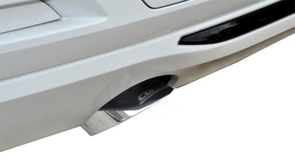 Corsa 12-14 BMW 335i Sedan RWD F30 3in Polished Touring Dual Rear Single 3.5in Tip Cat-Back Exhaust 14937 14937 Photo - Mounted