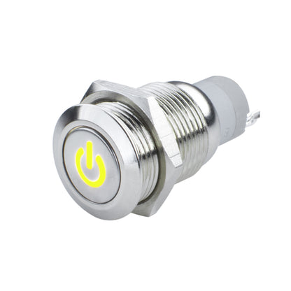 ORACLE Lighting Oracle Pre-Wired Power Symbol Momentary Flush Mount LED Switch - Yellow 2050-006 2050-006 Photo - Close Up