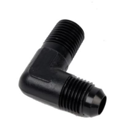 Aeromotive Fitting Elbow 1/4in-MNPT to AN-06 90-Deg Black 15666 15666 User 1