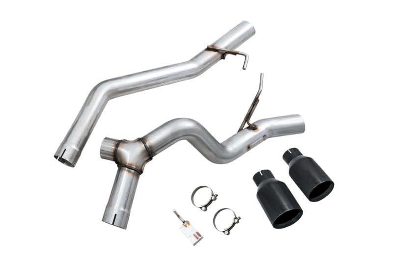 AWE Tuning 2020+ Jeep Gladiator 3.6L Trail-to-Tread (Dual Exhaust) Conversion Kit w/Diamond Blk Tips 3015-33065 3015-33065 Photo - Primary