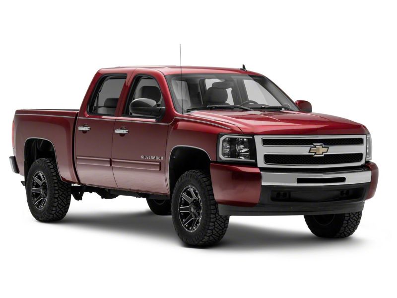 Raxiom 07-13 Chevrolet Silverado 1500 Axial Series Headlights w/ LED Bar- Blk Housing (Clear Lens) S138003 S138003 Photo - Close Up