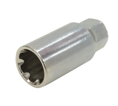NRG Lug Nut Lock Key Socket Silver - For Use w/ LN-LS500 Style Lug Nuts LN-KLS500 LN-KLS500 Photo - Primary