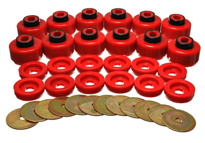 Energy Suspension Body Mount Set Red Cadillac Escalade Base 2000-2006 3.4156R Photo - Primary