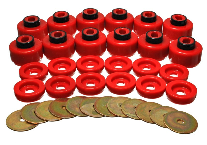 Energy Suspension Body Mount Set Red Cadillac Escalade Base 2000-2006 3.4156R Photo - Primary