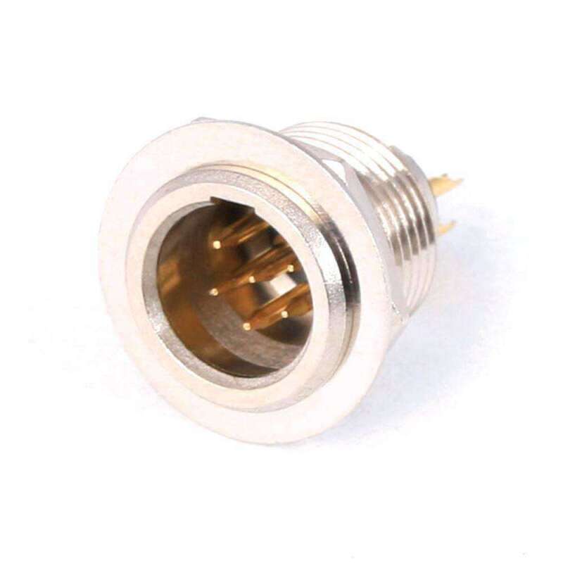 Rugged Radios 6-Pin Panel Mount Mini XLR Connector TB6M C6P-PM C6P-PM Photo - Primary