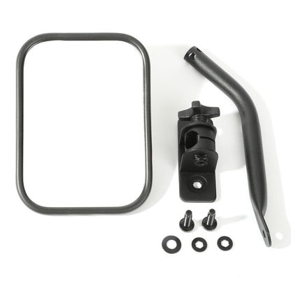 Rugged Ridge Quick Release Mirror,Rectangular,Textured Black;97-18 Jeep Wrangler 11025.18 Photo - Primary