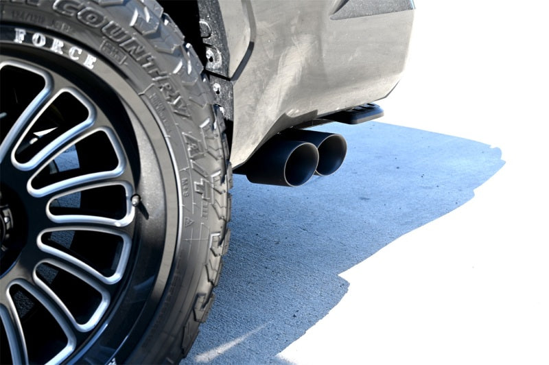 Gibson 2022 Toyota Tundra 3.5L-T V6 5.5ft bed 2.5in Cat-Back Dual Sport Exhaust - Black Elite 67104B 67104B Photo - Mounted