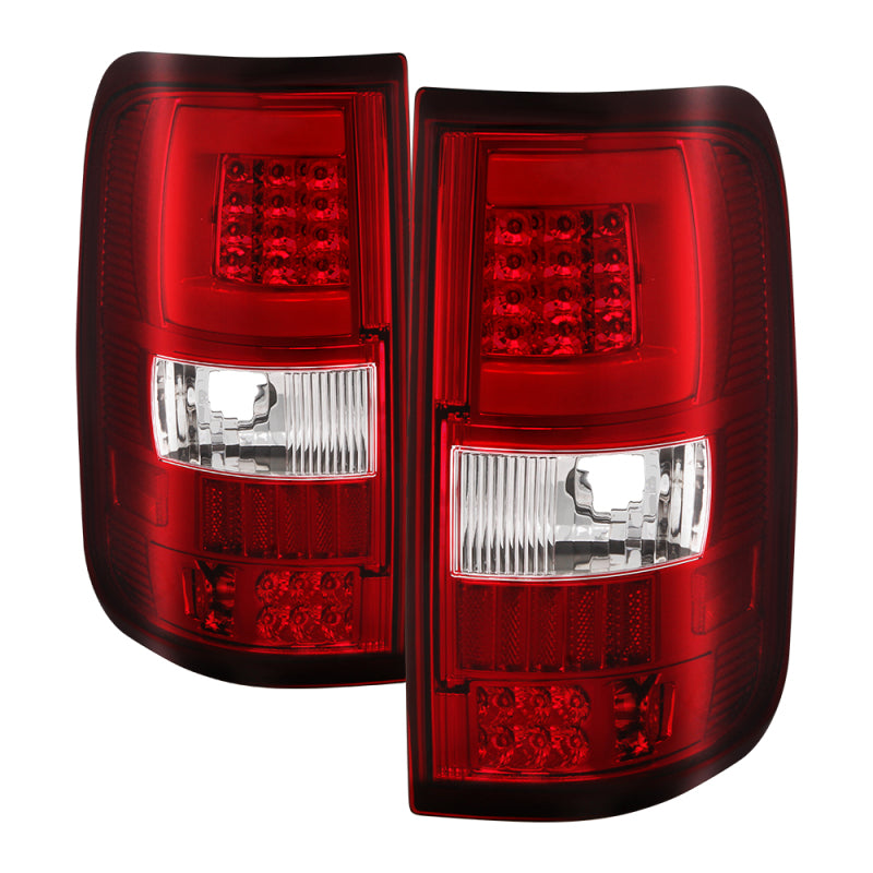 SPYDER xTune 04-08 Ford F150 (Not Heritage/SVT) V.3 LED Tail Lights Red Clear (ALT-ON-FF15004G3LB-LBLED-RC) 9040351 9040351 Photo - Primary