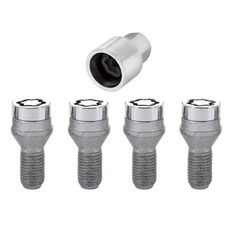 McGard Wheel Lock Bolt Set - 4pk. (Cone Seat) M12X1.5 / 17mm Hex / 22.2mm Shank Length - Chrome 27204 27204 Photo - Primary