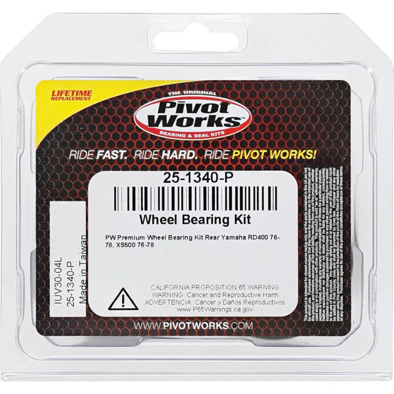 Pivot Works Yamaha Wheel Bearing Kit Premium Bearings 25-1340-P 25-1340-P Photo - Primary