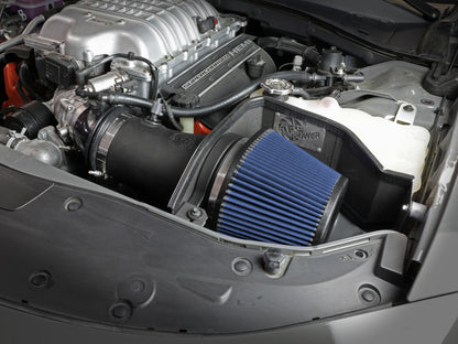 aFe 17-18 Dodge Challenger/Charger Magnum FORCE Stage-2XP Cold Air Intake System w/Pro DRY S- Black 54-12852R 54-12852R Photo - Mounted