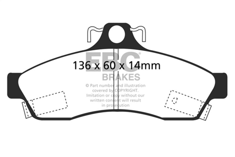 EBC Disc Brake Pad Set DP41181R Photo - Primary