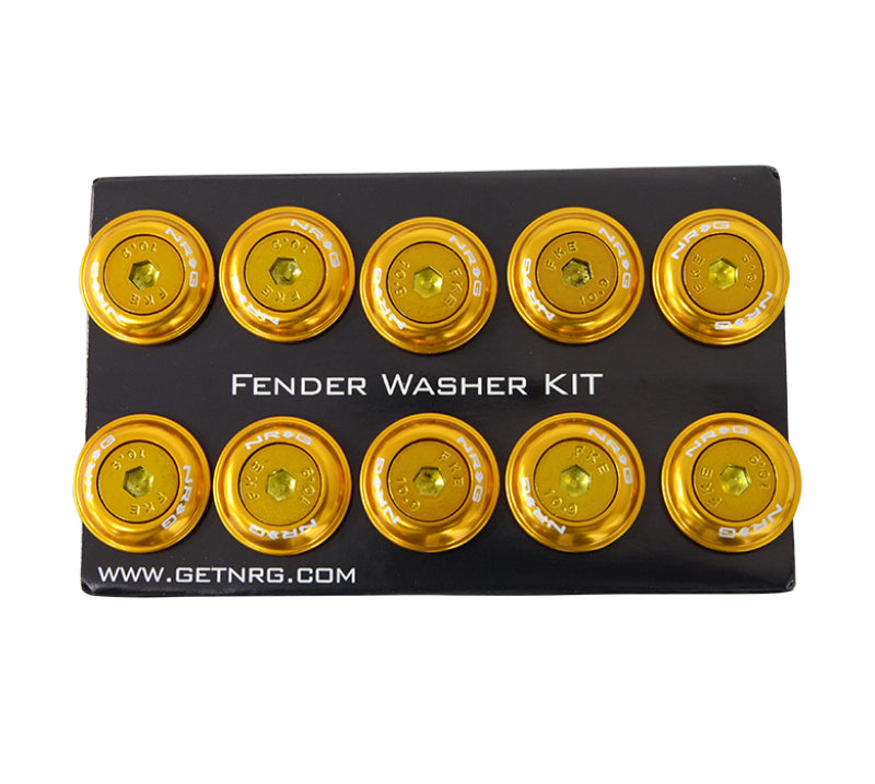 NRG Fender Washer Kit w/Color Matched M6 Bolt Rivets For Plastic (Rose Gold) - Set of 10 FW-150RG FW-150RG Photo - Primary