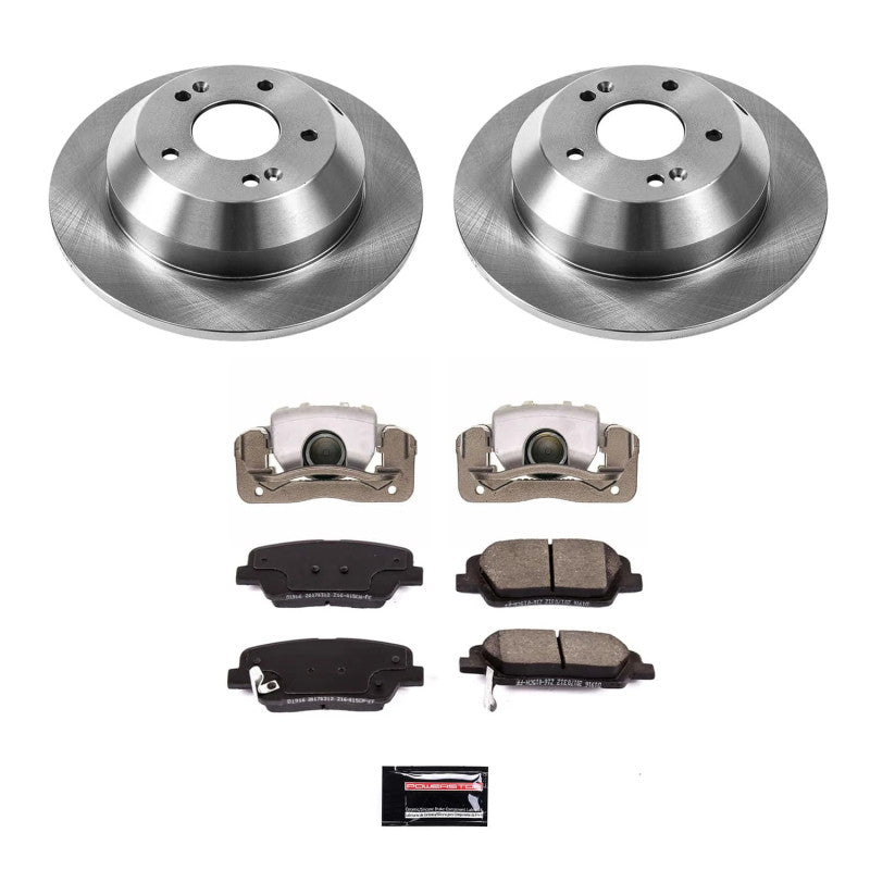 PowerStop Power Stop 13-16 Hyundai Santa Fe Rear Autospecialty Kit w/Calipers KCOE7507A KCOE7507A Photo - Primary