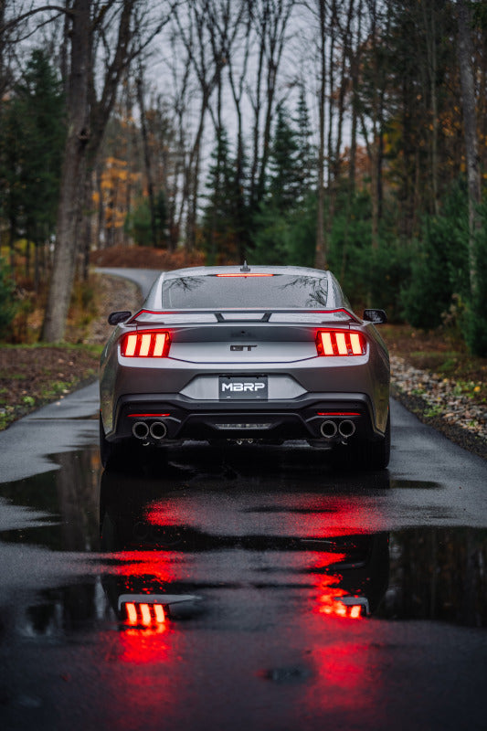 MBRP 2024+ Ford Mustang 5.0L T304 SS 3in Cat-Back Dual Split Exhaust w/ Quad Tips (Valve Delete) S7282304 S7282304 Photo - lifestyle view