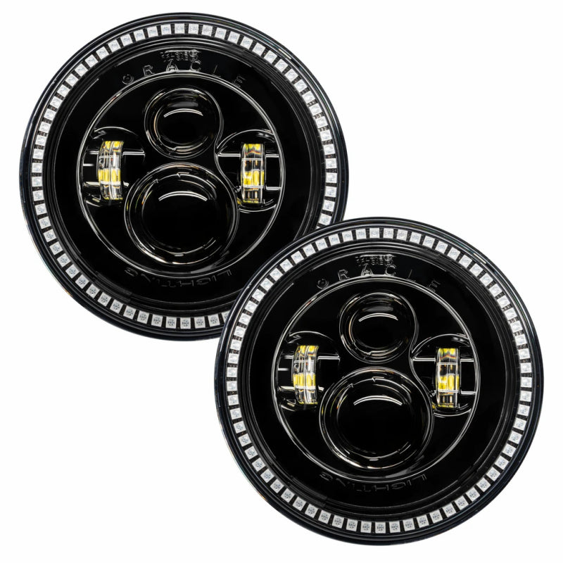 ORACLE Lighting Oracle 7in High Powered LED Headlights - Black Bezel - ColorSHIFT - BC1 5769-335 5769-335 Photo - out of package