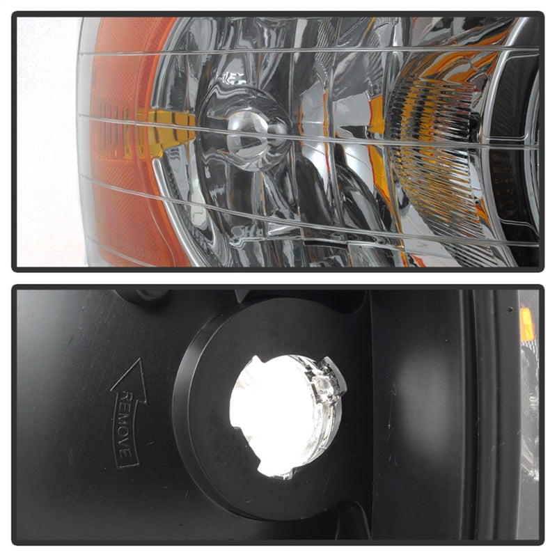 SPYDER Xtune Dodge Ram 1500 02-05 Amber Crystal Headlights Chrome HD-JH-DR02-AM-C 5064486 5064486 Photo - Unmounted