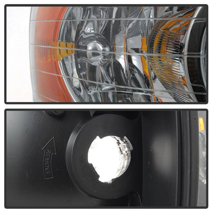SPYDER Xtune Dodge Ram 1500 02-05 Amber Crystal Headlights Chrome HD-JH-DR02-AM-C 5064486 5064486 Photo - Unmounted
