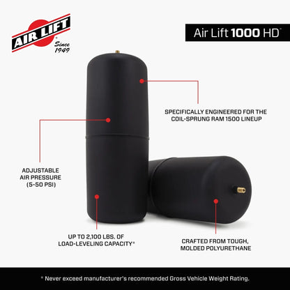 AIRLIFT Air Lift 1000hd Air Spring Kit 60818HD Features and Benefits