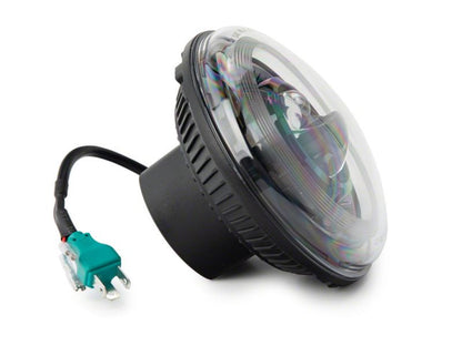 Raxiom 07-18 Jeep Wrangler JK Axial Series 7-In Dragon Eye LED Headlights- Blk Housing (Clear Lens) J167194 J167194 Photo - Close Up