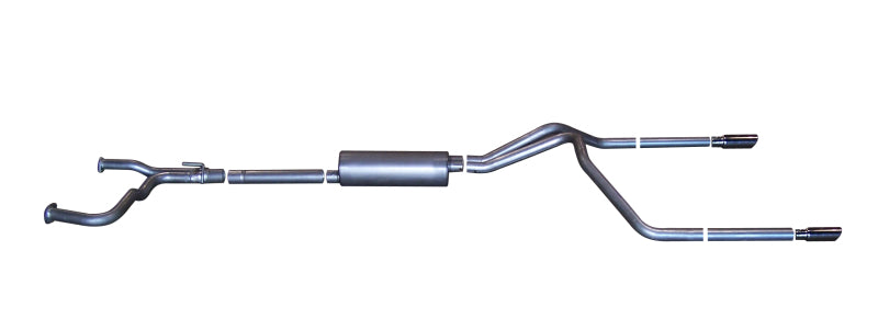 Gibson 04-10 Nissan Titan LE 5.6L 2.5in Cat-Back Dual Split Exhaust - Aluminized 8200 8200 Photo - Primary