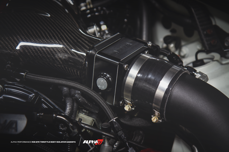 AMS Performance 2009+ Nissan GT-R Throttle Body Isolators ALP.07.08.0006-5 ALP.07.08.0006-5 Photo - Mounted