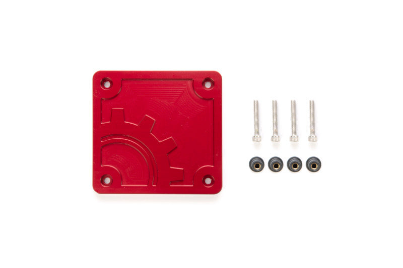 BuiltRight Industries 2020 Jeep Gladiator Bed Plug Plate Cover (Alum) - Red 110016 110016 Photo - Primary