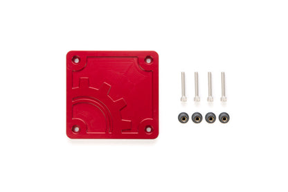 BuiltRight Industries 2020 Jeep Gladiator Bed Plug Plate Cover (Alum) - Red 110016 110016 Photo - Primary
