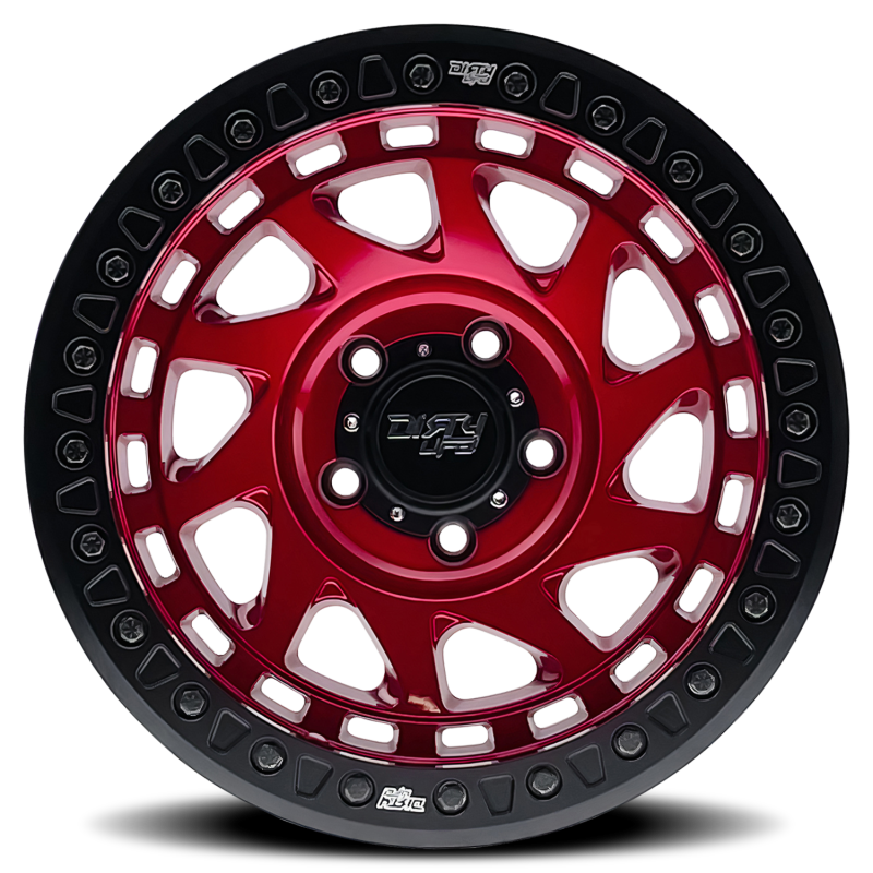 Dirty Life 9313 Enigma Race 17x9 / 6x139.7 BP / -12mm Offset / 106mm Hub Crimson Candy Red Wheel 9313-7983R12 9313-7983R12 Photo - Primary