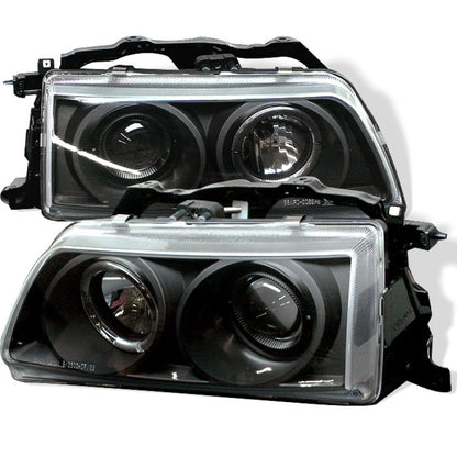 Spyder Honda Civic 90-91/CRX 90-91 Projector Headlights LED Halo Blk PRO-YD-HC90-HL-BK 5010827 5010827 Photo - Primary