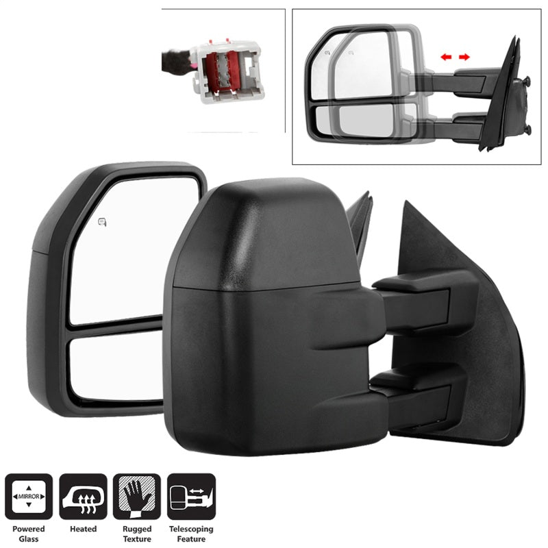 SPYDER xTune 15-17 Ford F-150 Heated Telescoping Mirrors (Pair) (MIR-FF15015-G4-PWH-SET) 9943058 9943058 Photo - Primary