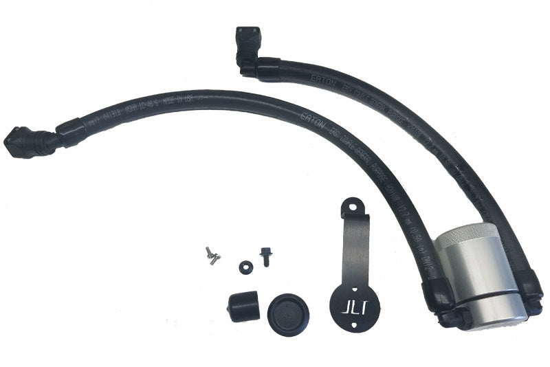 J&L 2018-2022 Ford Mustang GT Driver Side Oil Separator 3.0 - Clear Anodized 3024D-C 3024D-C Photo - Primary