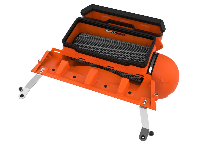 aFe 21-23 RAM 1500 TRX V8-6.2L SC Magnum FORCE Stage2 Orange Edition Cold Air Intake System w/Pro 5R 54-13072KN 54-13072KN Photo - Primary
