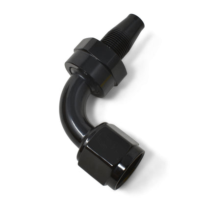 Russell -8 An Hose End Without Socket 90 Degree Polished & Black Anodized 615173 Photo - out of package