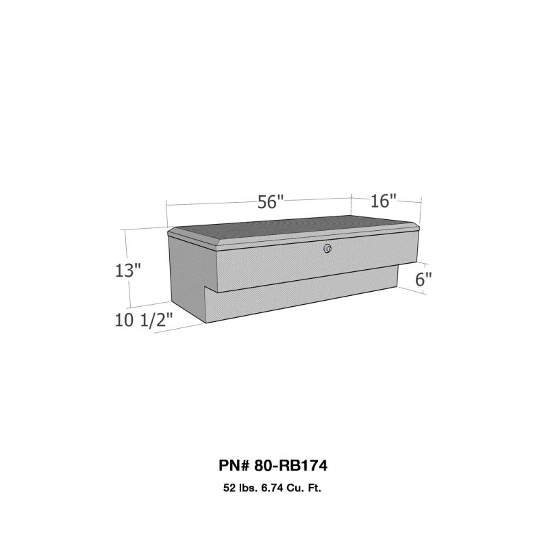 Westin/Brute LoSider Side Rail 56in Box - Aluminum 80-RB174 80-RB174 Photo - Primary