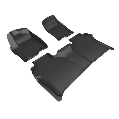 3D MAXpider 19-24 GMC Sierra Kagu 1st & 2nd Row Floormats - Black L1GM03201509 L1GM03201509 Photo - Primary