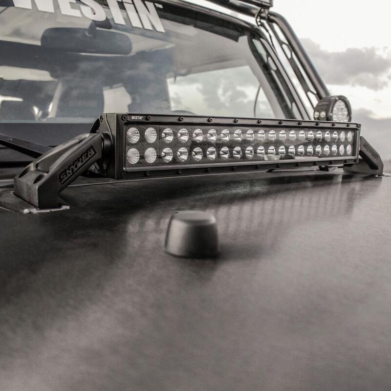 Westin/Snyper 07-17 Jeep Wrangler Snyper LED Hood Mount - Textured Black 62-41015 62-41015 Photo - Mounted